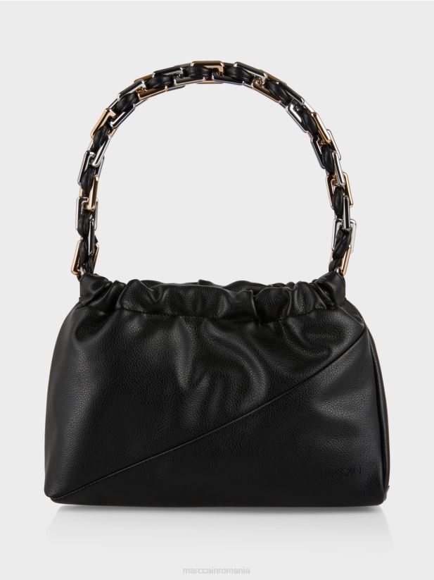 geanta de umar cu maner decorativ Marc Cain negru accesorii 4826HH1516