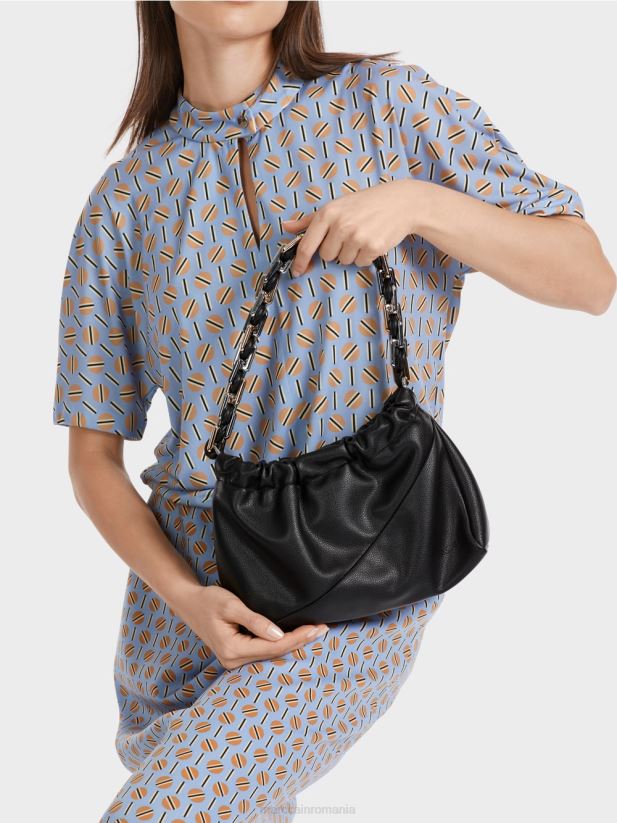 geanta de umar cu maner decorativ Marc Cain negru accesorii 4826HH1516