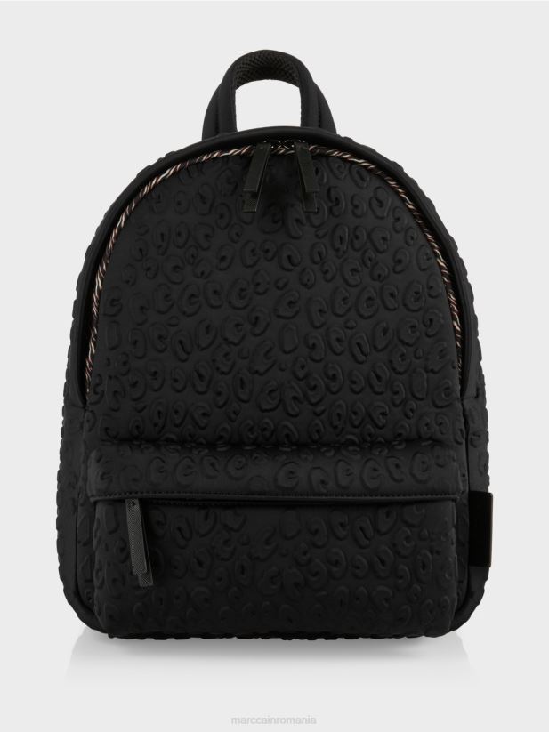 rucsac din material techno Marc Cain negru accesorii 4826HH1510