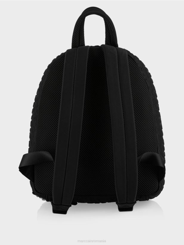 rucsac din material techno Marc Cain negru accesorii 4826HH1510
