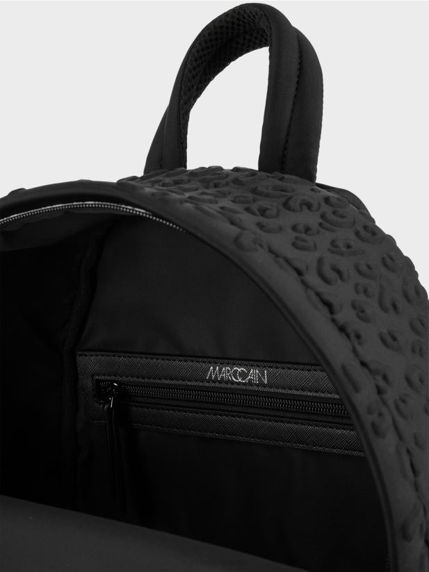 rucsac din material techno Marc Cain negru accesorii 4826HH1510
