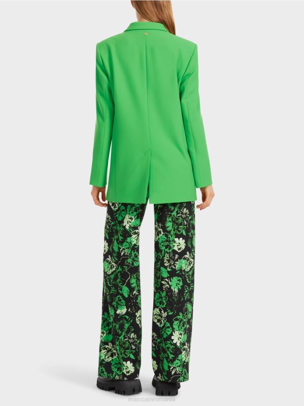 blazer clasic Marc Cain verde măr închis îmbrăcăminte 4826HH155