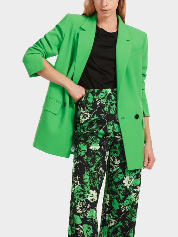 blazer clasic Marc Cain verde măr închis îmbrăcăminte 4826HH155