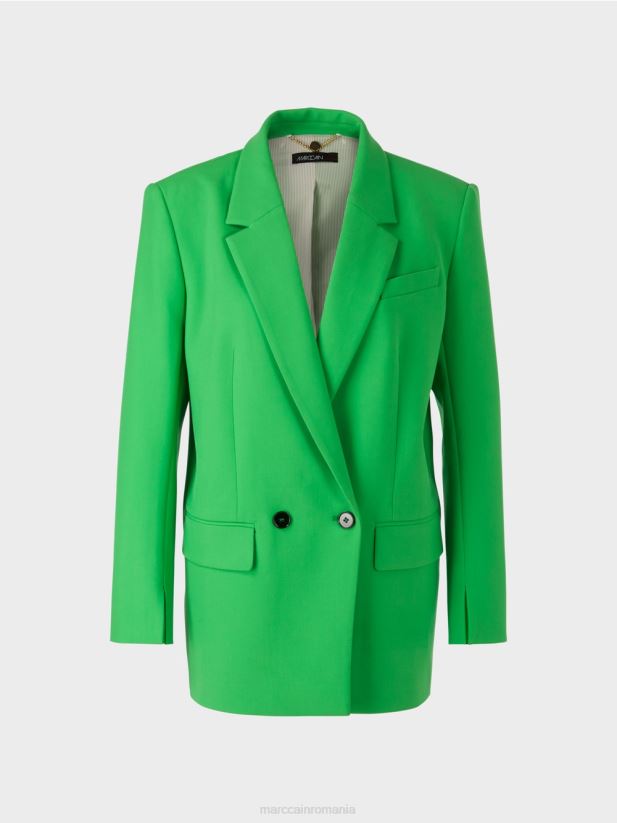 blazer clasic Marc Cain verde măr închis îmbrăcăminte 4826HH155