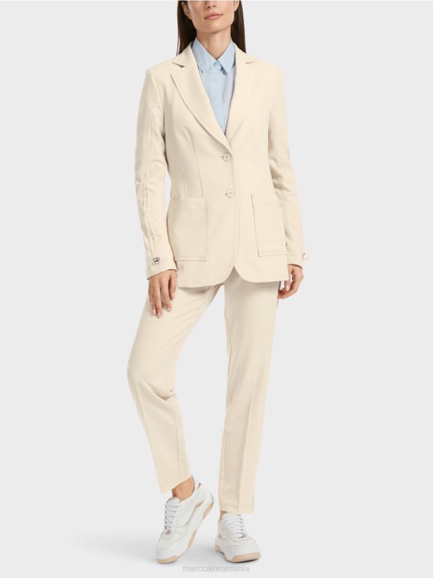 blazer croit Marc Cain stâncă moale de lună îmbrăcăminte 4826HH168 blazer croit Marc Cain stâncă moale de lună îmbrăcăminte 4826HH168