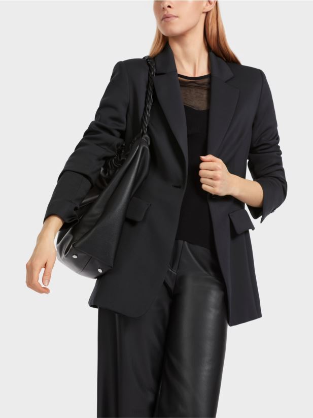 blazer cu buzunare decorative pe corp Marc Cain negru îmbrăcăminte 4826HH154