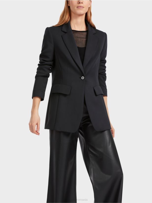 blazer cu buzunare decorative pe corp Marc Cain negru îmbrăcăminte 4826HH154