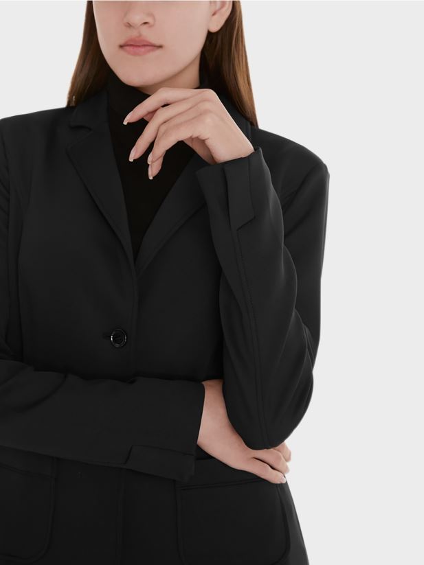 blazer cu buzunare plasate Marc Cain negru îmbrăcăminte 4826HH212