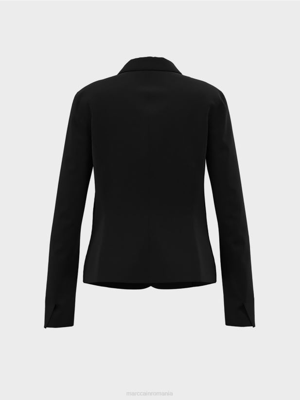 blazer cu buzunare plasate Marc Cain negru îmbrăcăminte 4826HH212
