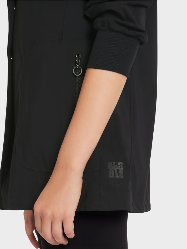 blazer cu detalii sportive Marc Cain negru îmbrăcăminte 4826HH200