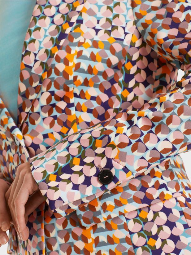 blazer din tricou moale de scuba Marc Cain purpuriu regal îmbrăcăminte 4826HH210