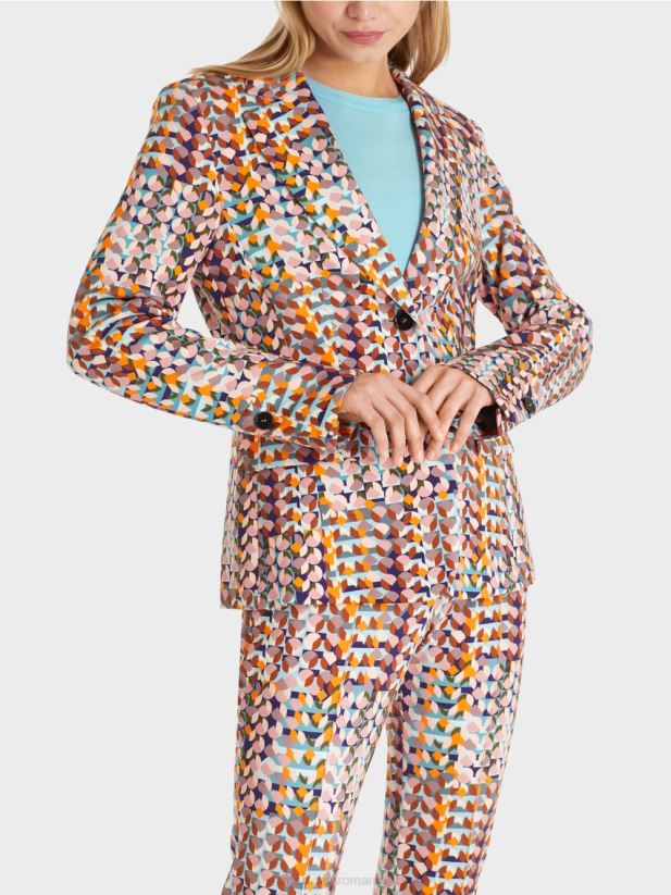 blazer din tricou moale de scuba Marc Cain purpuriu regal îmbrăcăminte 4826HH210