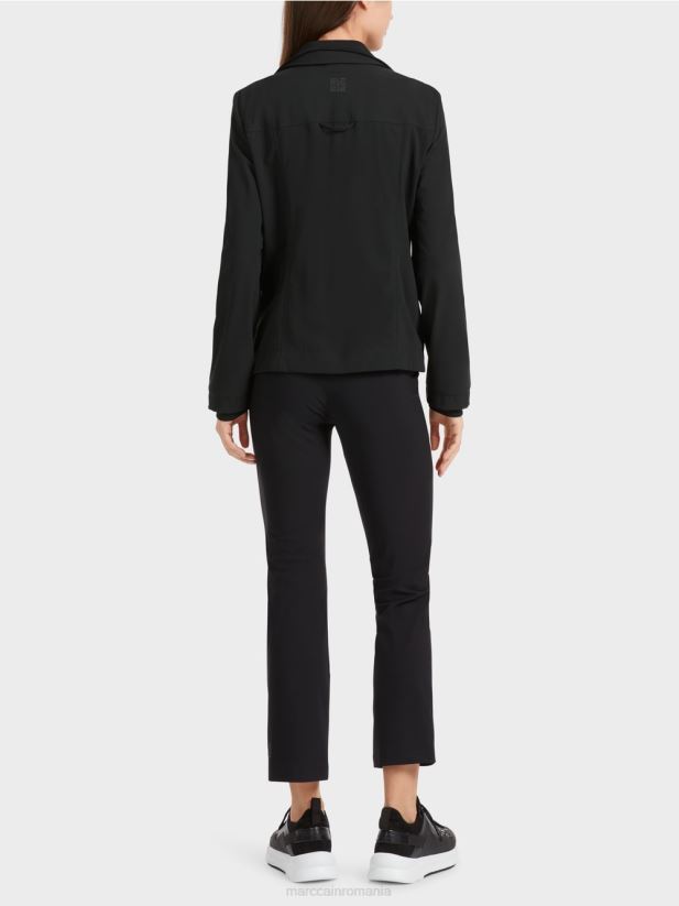 blazer doi în unu Marc Cain negru îmbrăcăminte 4826HH166