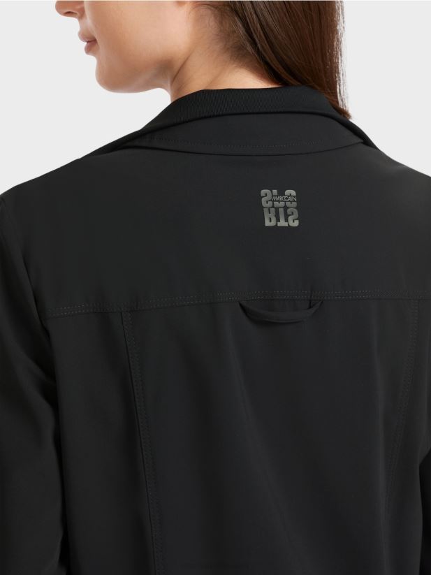 blazer doi în unu Marc Cain negru îmbrăcăminte 4826HH166