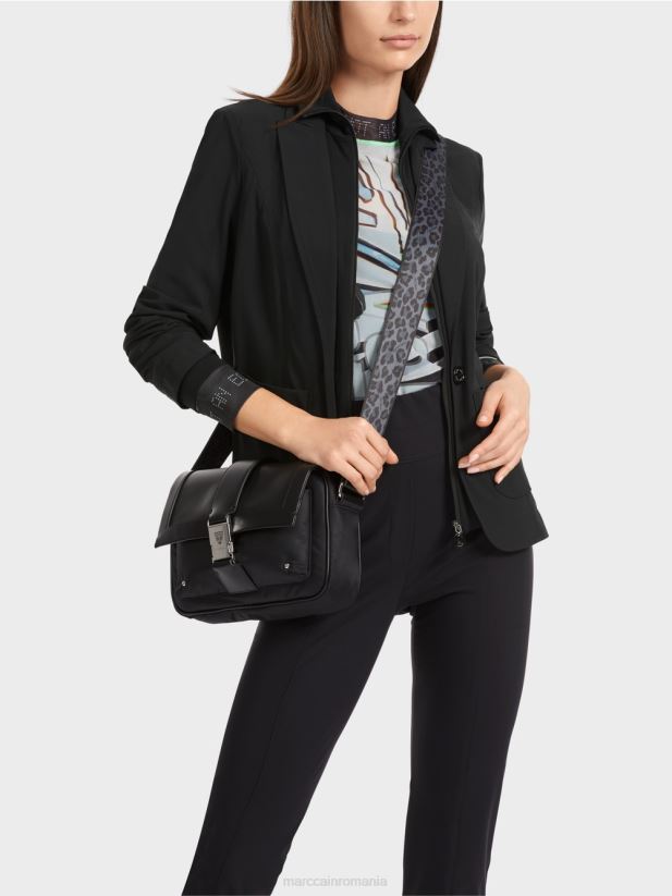 blazer doi în unu Marc Cain negru îmbrăcăminte 4826HH166