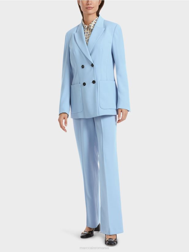 blazer lung Marc Cain cer întunecat de vară îmbrăcăminte 4826HH162