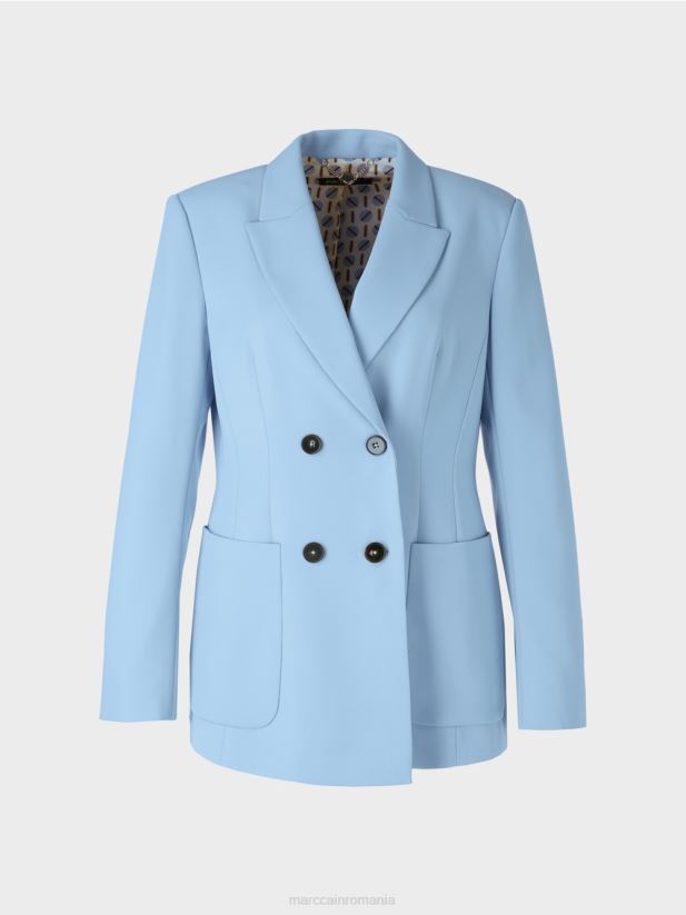 blazer lung Marc Cain cer întunecat de vară îmbrăcăminte 4826HH162