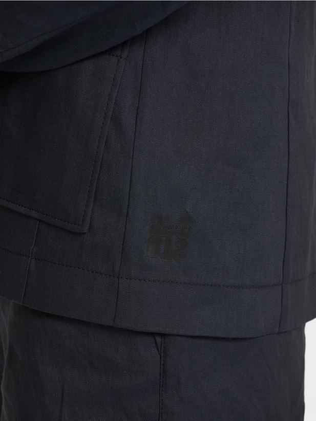 blazer îmbrățișat cu in Marc Cain albastru miezul nopții îmbrăcăminte 4826HH179