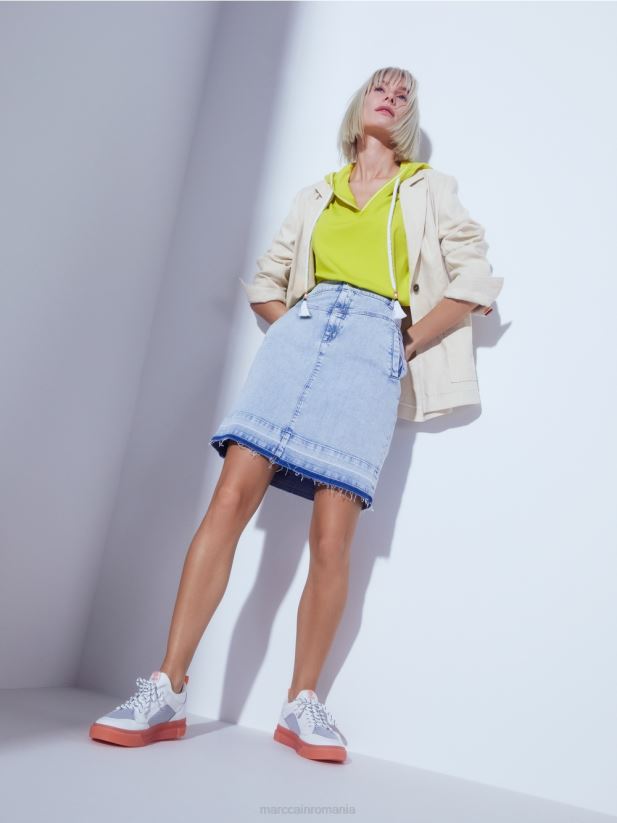 blazer îmbrățișat cu in Marc Cain lenjerie moale îmbrăcăminte 4826HH184