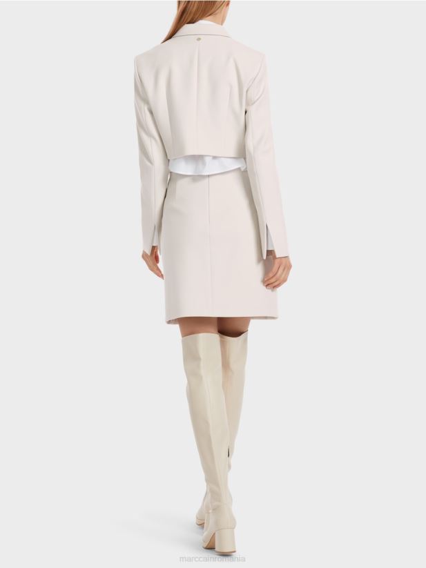 blazer scurt contemporan Marc Cain fum îmbrăcăminte 4826HH150