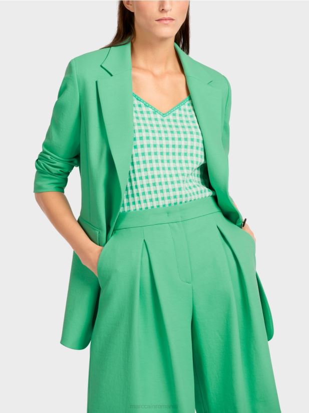 blazer uni Marc Cain jad strălucitor îmbrăcăminte 4826HH193