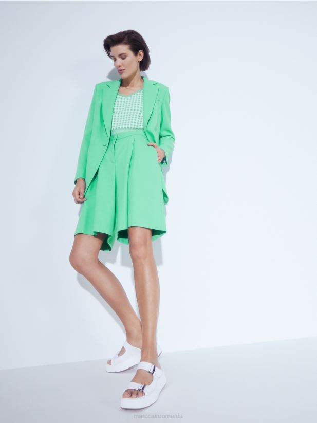 blazer uni Marc Cain jad strălucitor îmbrăcăminte 4826HH193