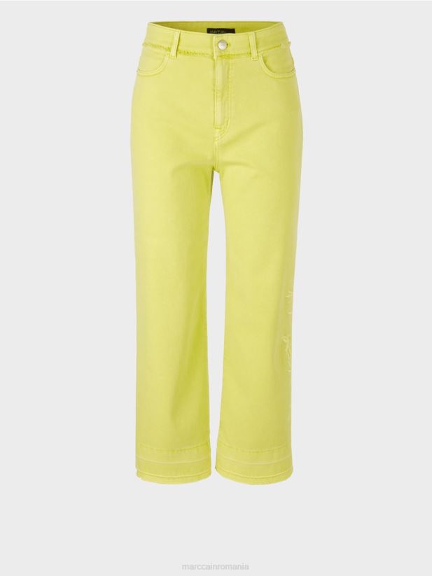 blugi brodați „rethink together”. Marc Cain picătură de lămâie îmbrăcăminte 4826HH793