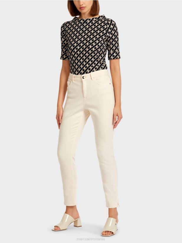 blugi colorați „regândiți împreună”. Marc Cain cremă îmbrăcăminte 4826HH830