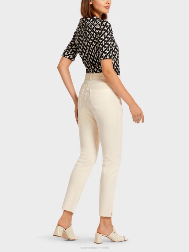 blugi colorați „regândiți împreună”. Marc Cain cremă îmbrăcăminte 4826HH830