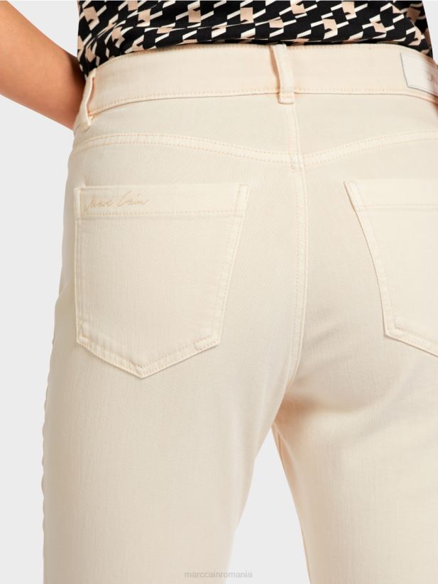 blugi colorați „regândiți împreună”. Marc Cain cremă îmbrăcăminte 4826HH830