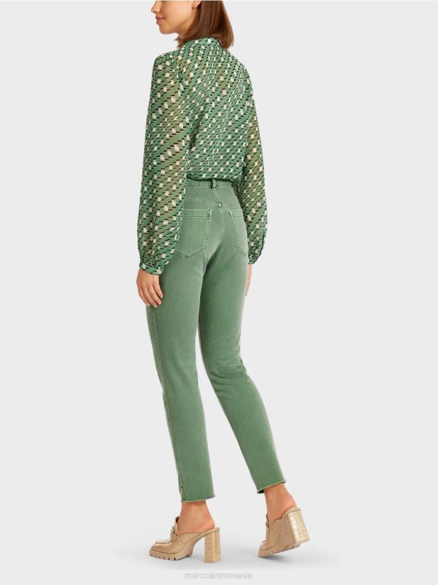 blugi colorați „regândiți împreună”. Marc Cain mușchi verde îmbrăcăminte 4826HH829
