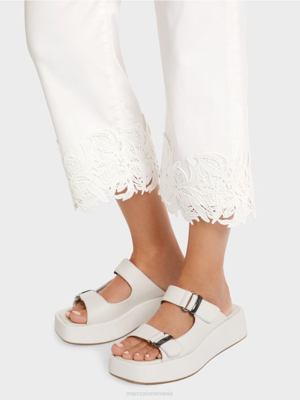 blugi cu tiv decorativ „regândiți împreună”. Marc Cain aproape alb îmbrăcăminte 4826HH807