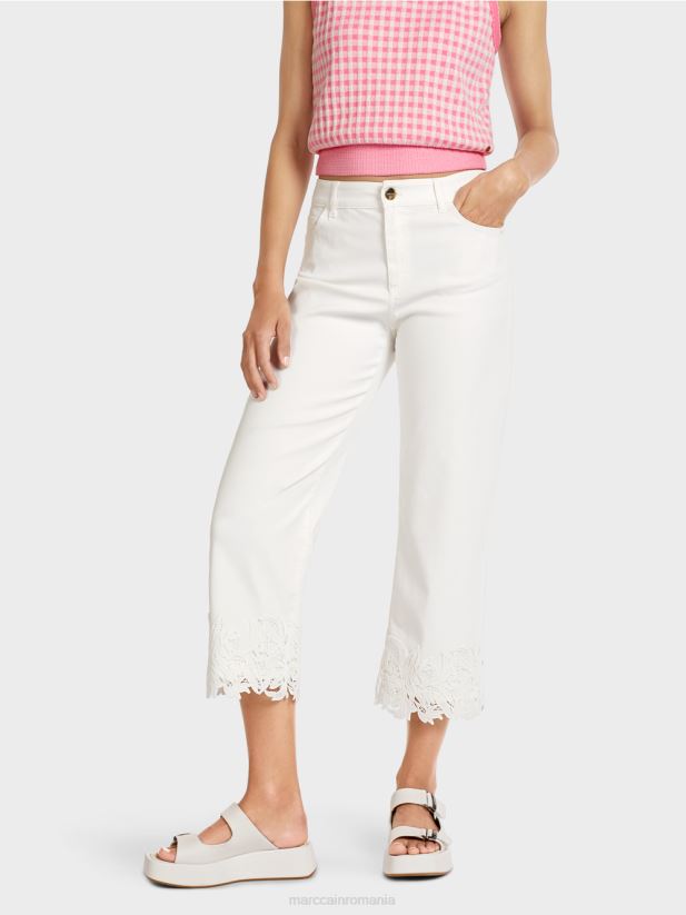 blugi cu tiv decorativ „regândiți împreună”. Marc Cain aproape alb îmbrăcăminte 4826HH807