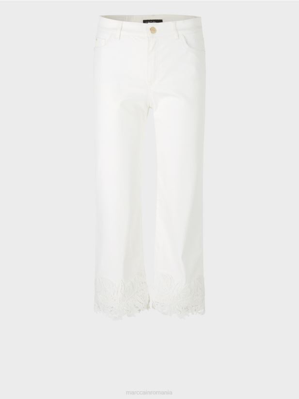 blugi cu tiv decorativ „regândiți împreună”. Marc Cain aproape alb îmbrăcăminte 4826HH807