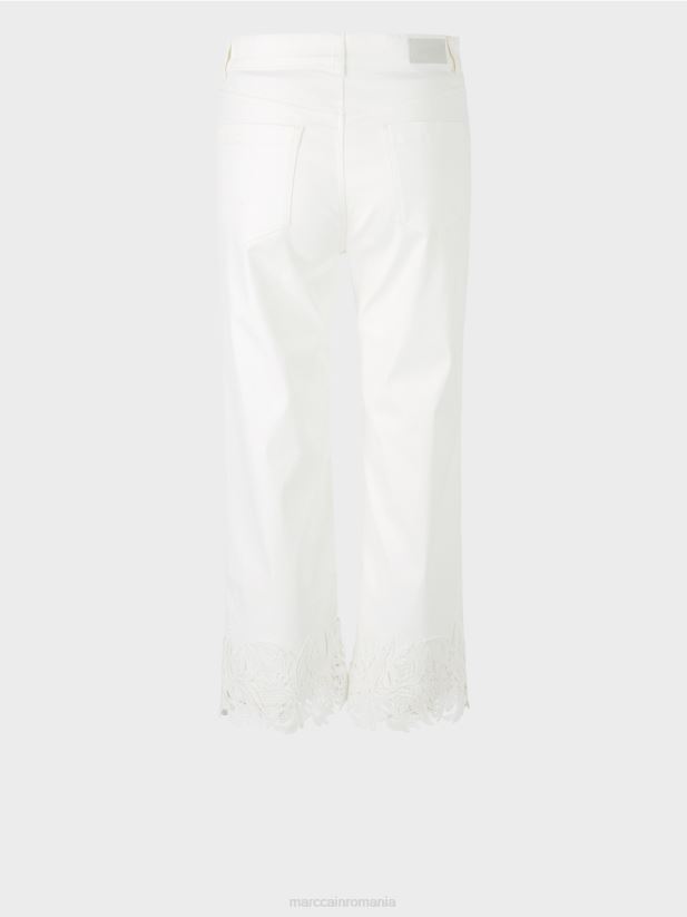 blugi cu tiv decorativ „regândiți împreună”. Marc Cain aproape alb îmbrăcăminte 4826HH807