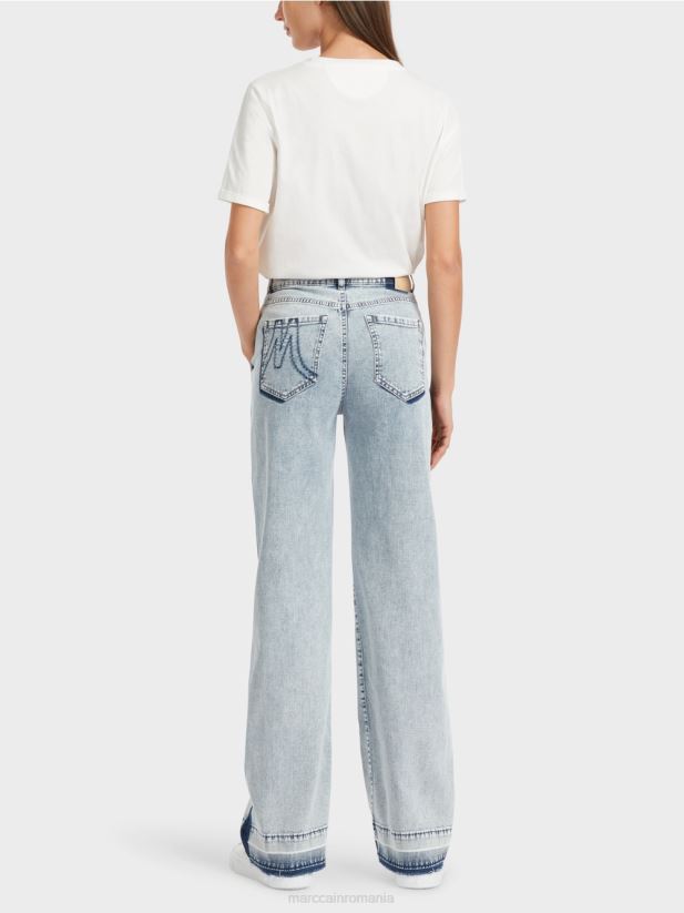 blugi denim wigan cu efect diy Marc Cain denim lejer îmbrăcăminte 4826HH761