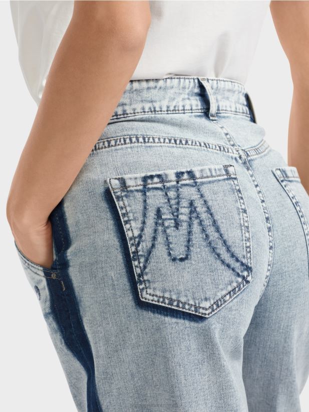 blugi denim wigan cu efect diy Marc Cain denim lejer îmbrăcăminte 4826HH761