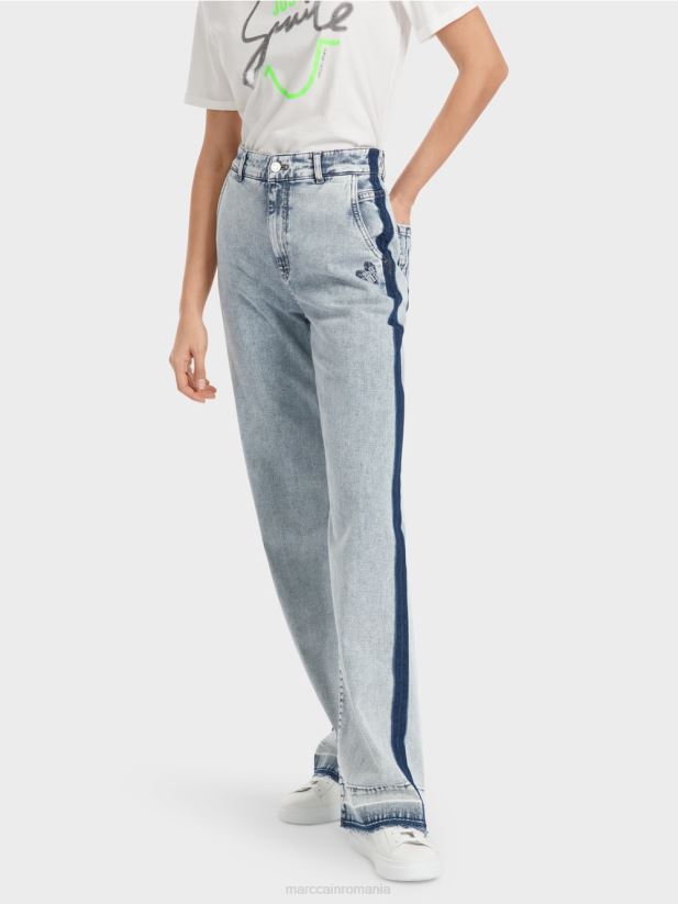 blugi denim wigan cu efect diy Marc Cain denim lejer îmbrăcăminte 4826HH761