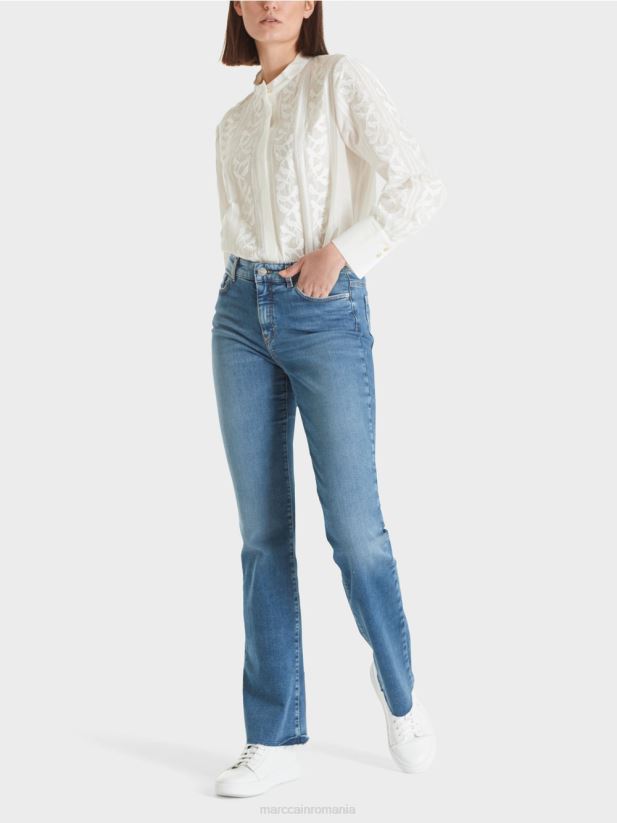 blugi faro „regândiți împreună”. Marc Cain albastru vintage îmbrăcăminte 4826HH778