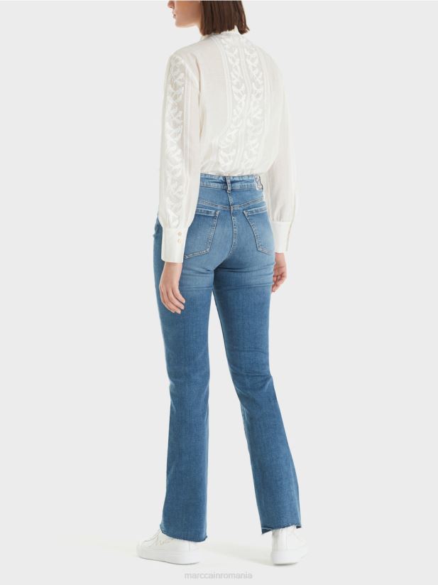 blugi faro „regândiți împreună”. Marc Cain albastru vintage îmbrăcăminte 4826HH778