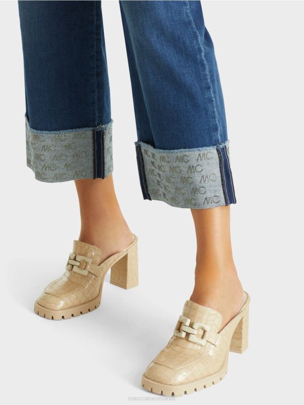 blugi fes „regândiți împreună”. Marc Cain denim albastru îmbrăcăminte 4826HH820