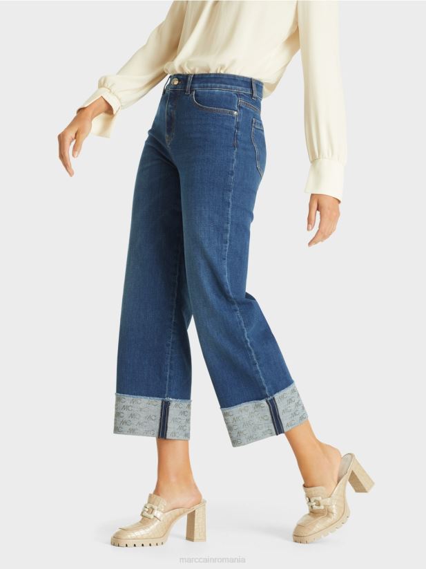 blugi fes „regândiți împreună”. Marc Cain denim albastru îmbrăcăminte 4826HH820