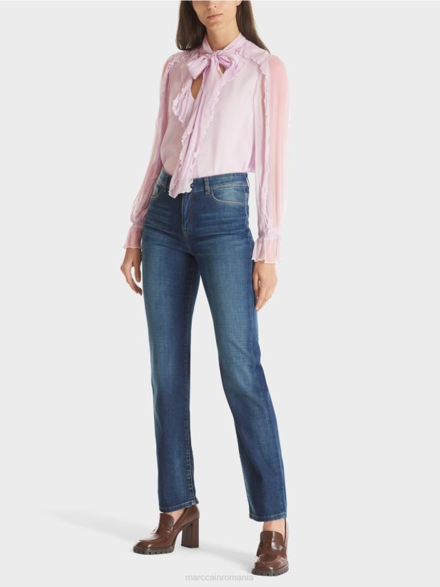 blugi fyli „regândiți împreună”. Marc Cain denim albastru îmbrăcăminte 4826HH785