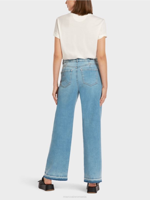 blugi „regândiți împreună”. Marc Cain albastru vintage îmbrăcăminte 4826HH808