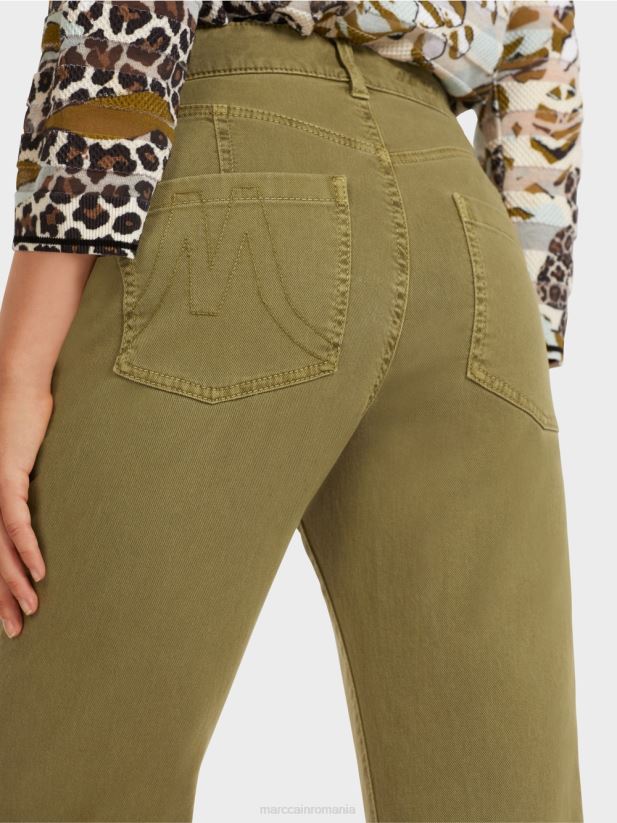 blugi „regândiți împreună”. Marc Cain măsline galbene îmbrăcăminte 4826HH809