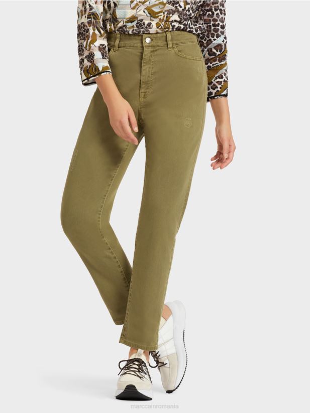 blugi „regândiți împreună”. Marc Cain măsline galbene îmbrăcăminte 4826HH809