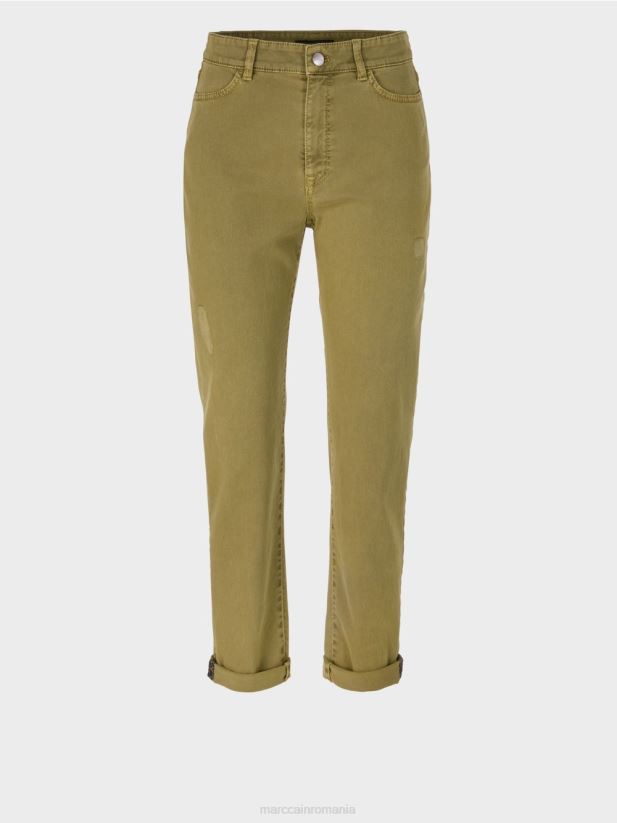 blugi „regândiți împreună”. Marc Cain măsline galbene îmbrăcăminte 4826HH809