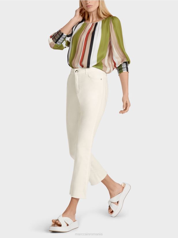 blugi „regândiți împreună” cu cinci buzunare Marc Cain aproape alb îmbrăcăminte 4826HH794