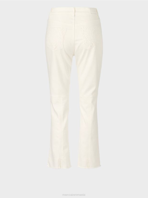 blugi „regândiți împreună” cu cinci buzunare Marc Cain aproape alb îmbrăcăminte 4826HH794