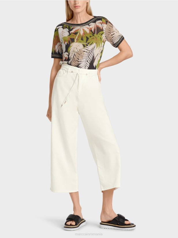 blugi „regândiți împreună” cu cinci buzunare Marc Cain aproape alb îmbrăcăminte 4826HH795